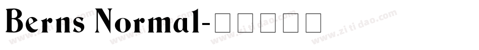 Berns Normal字体转换